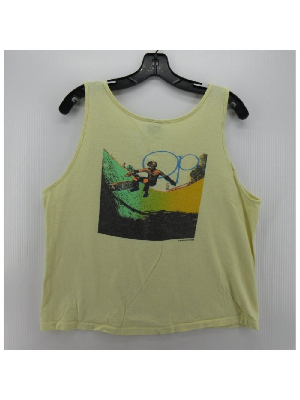 VTG Ocean Pacific Tank Top Medium OP Skate Boxy Crop Surf Shirt 80s - Picture 8 of 13